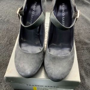 Franco Sarto suede Mary Janes